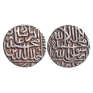 Mughal Akbar Dar-ul-Khilafat Agra Mint Silver Rupee