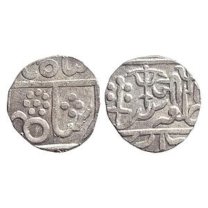 Gwalior State Jayaji Rao Jee in Nagari Lashkar Mint Silver Rupee