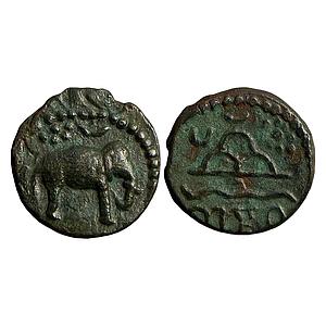 Ancient Western Kshtrapas Kardamaka Dynasty Potin Unit