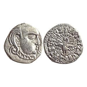 Ancient Guptas Skandagupta Madhyadesha type Silver Drachma