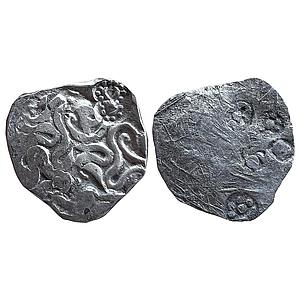 Ancient Punch Marked Coinage Whorl coin type of the Northern Upper Ganga region Normally a