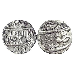 IK Maratha Confederacy INO Shah Alam II Aurangnagar (Mulher) Mint Silver Rupee