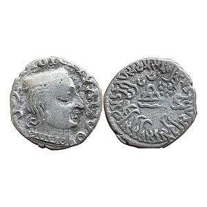 Ancient Western Kshatraps Kardamaka family Gujarat Damasena son of Rudrasimha I Silver Dra