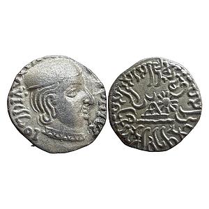Ancient Western Kshatraps Kardamaka family Gujarat Rudrasimha I son of Rudradaman I Silver