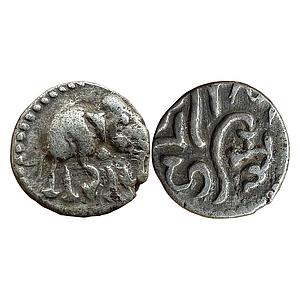 Chalukyas of Gujarat Ranahasti Silver Dramma