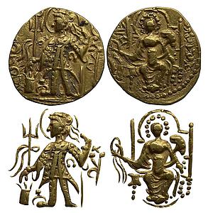 Ancient Kushanas Vasudeva II Gold Dinara