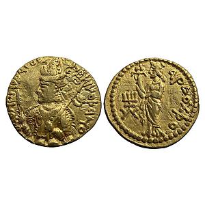 Ancient Kushanas Huvishka Gold Dinara