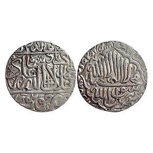 Mughal Akbar Dar al-Khilafat Jaunpur Mint Silver Rupee