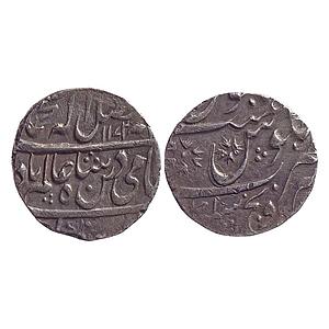 IPS Indore Feudatory Ahalya Bai INO Shah Alam II Sironj Mint Silver Rupee