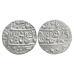 IPS Narwar State Mahadji Rao INO Shah Alam II Narwar Mint Silver Rupee