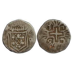 Indo Portuguese DIU D Maria I Silver Rupia 600 Reis