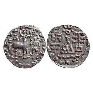 Ancient Kunindas Tribal Republic Amoghabhuti Silver Drachm