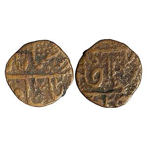 IPS Gwalior State Daulat Rao INO Shah Alam II Jean Baptiste Filose Copper 1/4 Paisa
