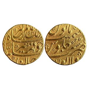 Mughal Aurangzeb Sholapur Mint Gold Mohur