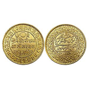IPS Kutch State Pragmalji II with the name of Queen Victoria Bhujnagar Mint Gold 100 Kori