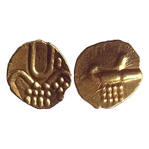 Hoysalas of Dwarasamudra Gold Fanam