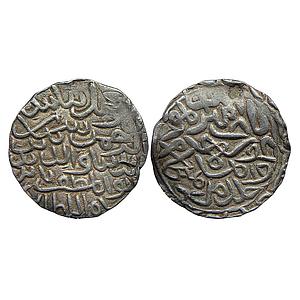 Bengal Sultan Shihab al-Din Bayazid Shah Hadrat Firuzabad Mint (based on style) Silver Tan