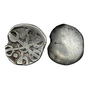Ancient Punch Marked Coinage Gandhara region Gandhara Mahajanapada 6 armed symbol Silver 1