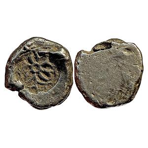 Ancient Punch Marked Coinage Matsya Mahajanapada Agra Region Silver 1/2 Vimshatika