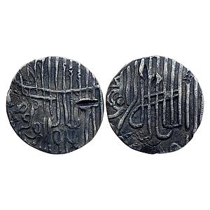 Bengal Sultan Jalal Al-Din Muhammad Shah Second Reign No Mint crudely engraved type Silver