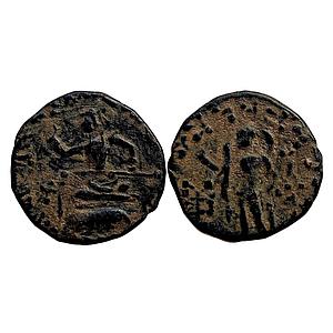Ancient Indo-Scythians Azes II Bronze Unit