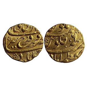 Mughal Farrukhsiyar Muazzamabad Mint Gorakhpur City in Uttar Pradesh Gold Mohur