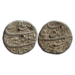 Mughal Aurangzeb Dar-al-aman Multan Mint Silver Rupee