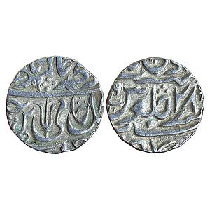IK Maratha Confideracy INO Shah Alam II Nagar Hijri Mint Silver Rupee