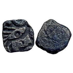 Ancient Punch Marked Coinage Surasena Mahajanapada Upper Ganga region Silver 1/2 Karshapan
