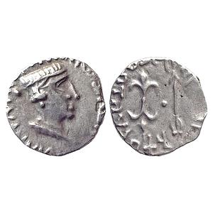 Ancient Western Kshatrapa Nahapana Silver Drachma