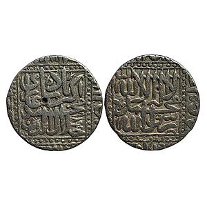 Mughal Akbar Anhirwala Patan Mint Silver Rupee