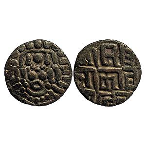 Hindu Medieval Chandellas of Jajekabhukti Trilokya varman Base Gold 4-1/2 Masha