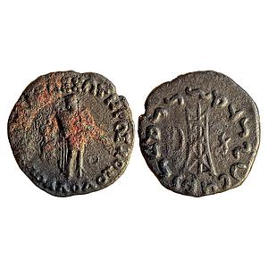 Ancient Indo-Greeks Apollodotus II Bronze Unit