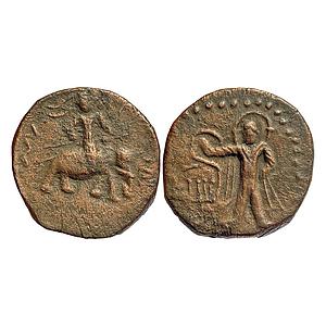 Ancient Later imitation of Huvishka Bronze Unit