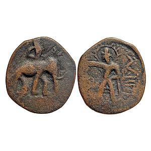Ancient Later imitation of Huvishka Bronze Unit