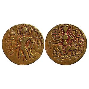 Ancient Guptas Chandragupta II Reverse Archer type Gold Dinara