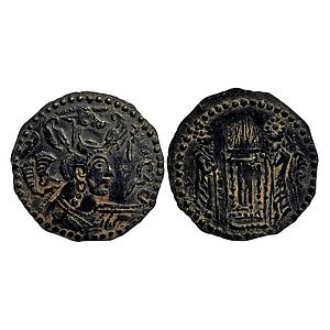 Ancient Kabul region Nezak Huns Napki Malka Copper Unit