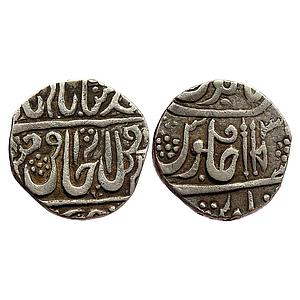 IPS Gwalior State INO Shah Alam II Jean Baptiste Filose Shadhora or Sabalgarh Mint Silver 