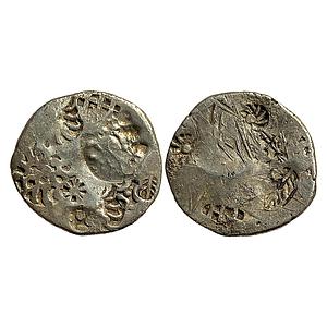 Ancient Archaic Punch Marked Coinage Kashi Mahajanapada from middle Ganga valley Silver Vi