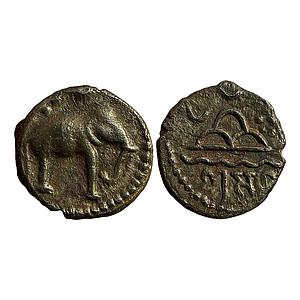 Ancient Western Kshatrapas Kardamaka family Damasena Potin Unit