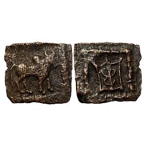 Ancient Indo-Greeks Apollodotus II Copper Chalkous