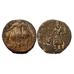 Ancient Kushanas Vasudeva I Copper Unit