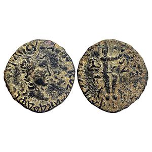 Ancient Kushans Kujula Kadphises Copper Drachm