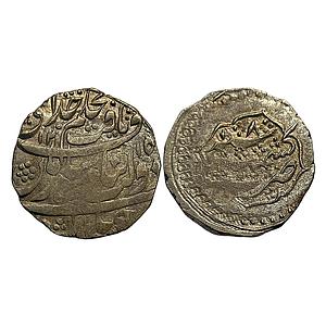 IK Durrani Shah Zaman Kashmir Mint Silver Rupee