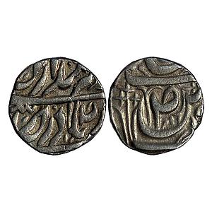 IPS Patiala State Karam Singh INO Ahmad Shah Durrani Sahrind Mint Silver Rupee
