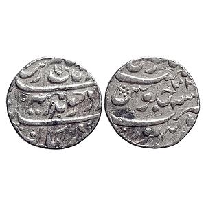 Mughal Aurangzeb Ranthambor Mint Silver Rupee