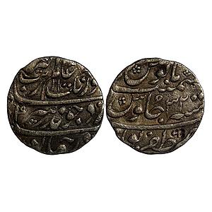 Mughal Aurangzeb Zafarpur Mint Silver Rupee