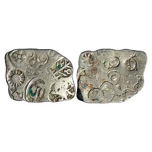 Ancient Punch Marked Coinage Mauryan Magadha Imperial Series III 298 Type Silver Karshapan
