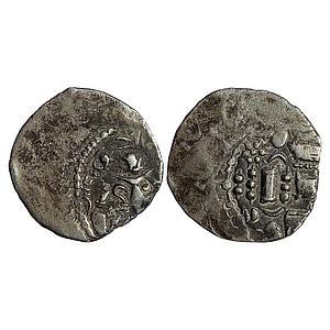 Hindu Medieval Indo Sassanian type Anonymous issue from NW India Billon Unit