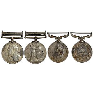Africa General Service Medal Edward VII George V Somaliland Set of 2 Silver Medal